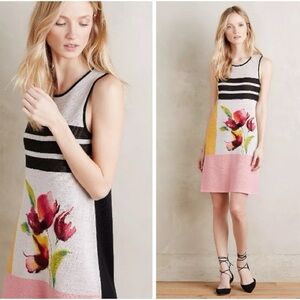 Anthropologie Troubadour Petale Wool Knit Shift Dress Size Small